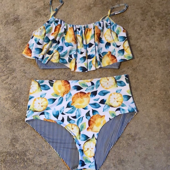 cupshe lemon bikini